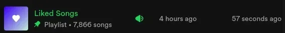 Spotify Liked Songs