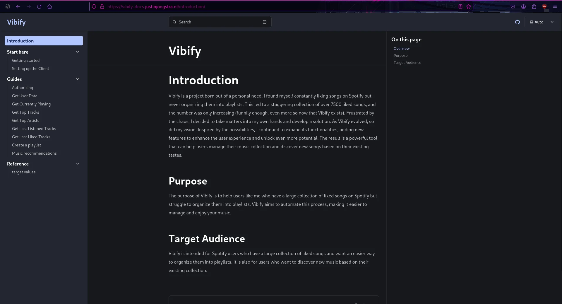 Vibify-Docs Documentation